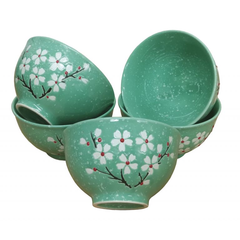 Turquoise Blossom Bowls