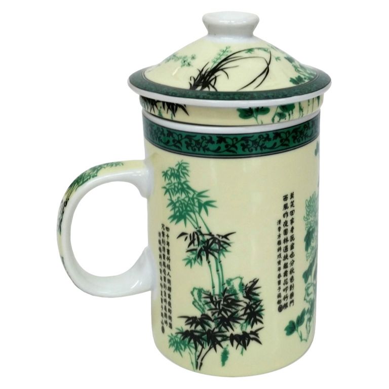Bamboo Poetry Infuser Mug