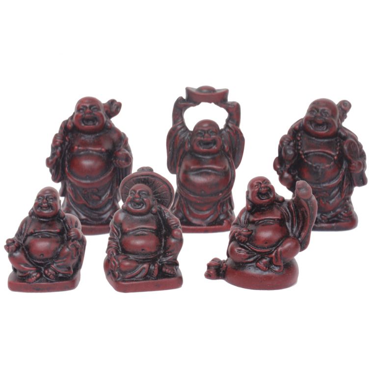 Set of Six small Buddhas