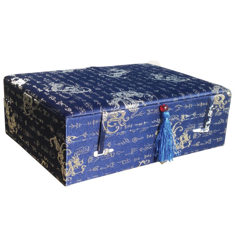 Blue Dragon Brocade Box