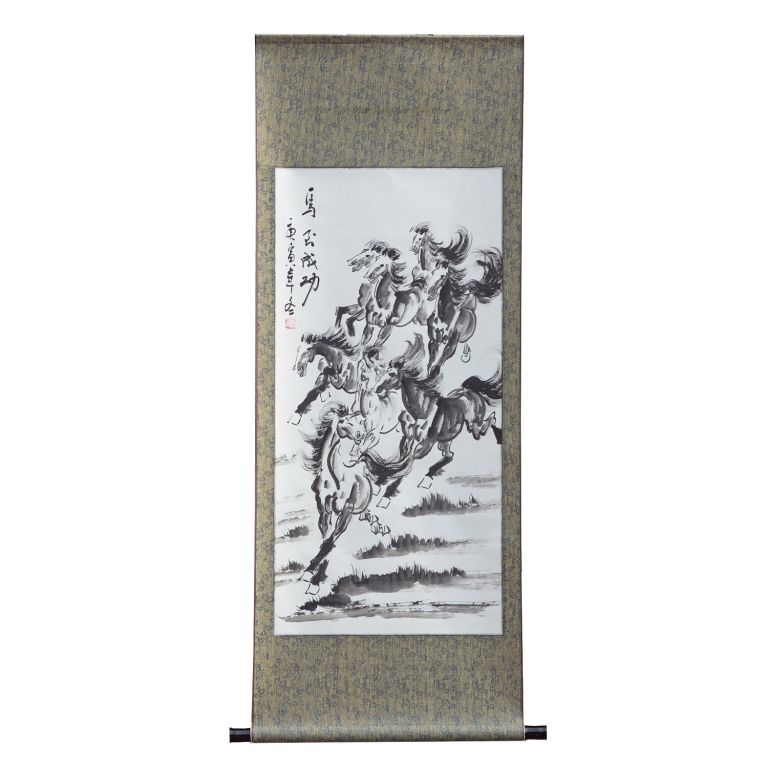 Eight Galloping Horses Scroll