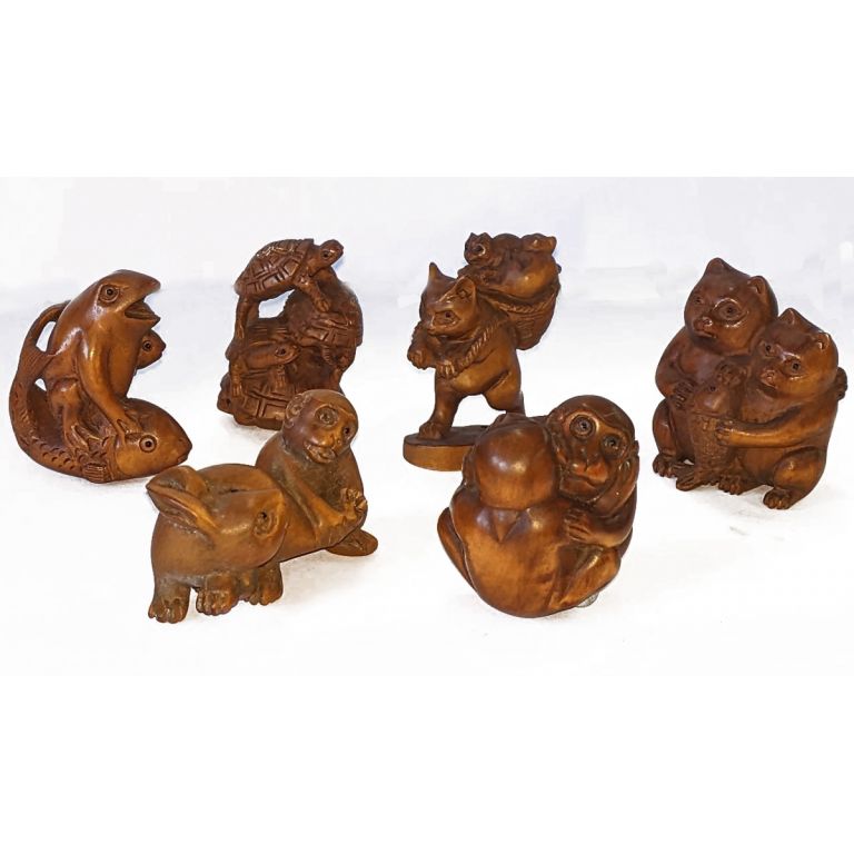 Complex Netsuke: Doubles/Dragons/People