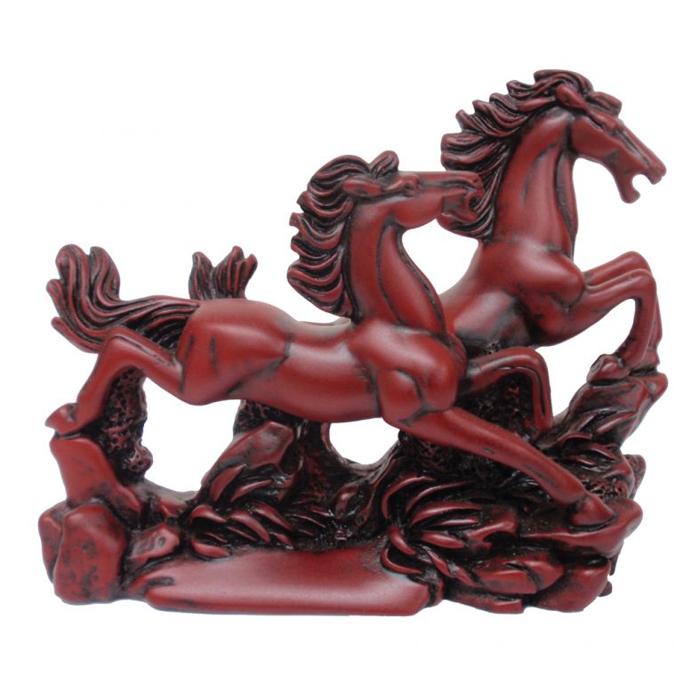 Two Galloping Horses