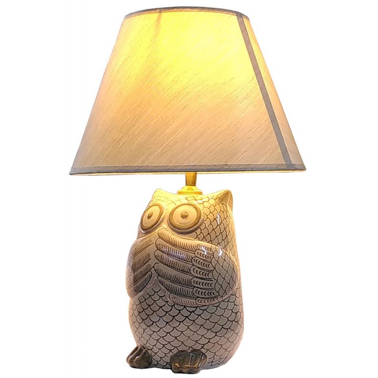 Cappuccino Owl Lamp