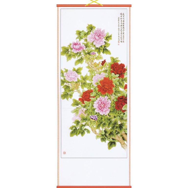 Peonies Scroll