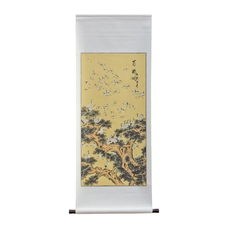 One Hundred Cranes Scroll