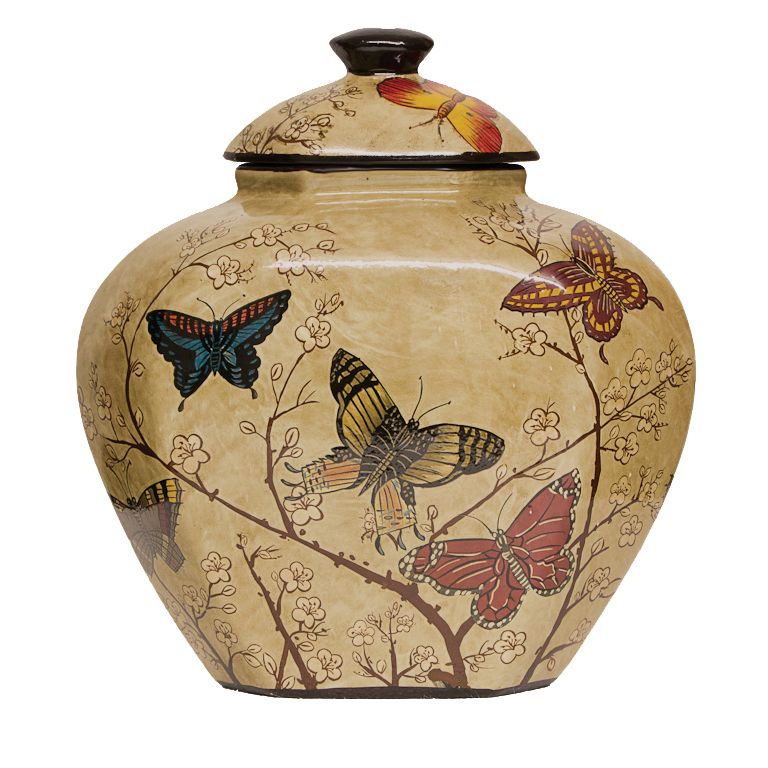 Butterfly and Blossom Pot