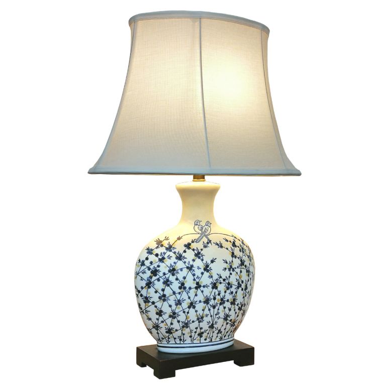 Blueberry Perch Vase Lamp