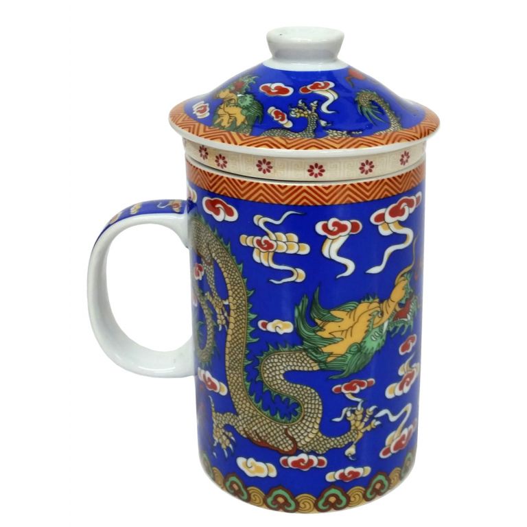 Blue Dragon Infuser Mug