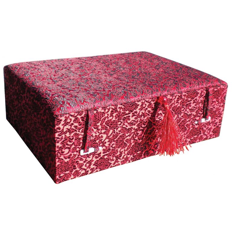 Red Floral Brocade Box
