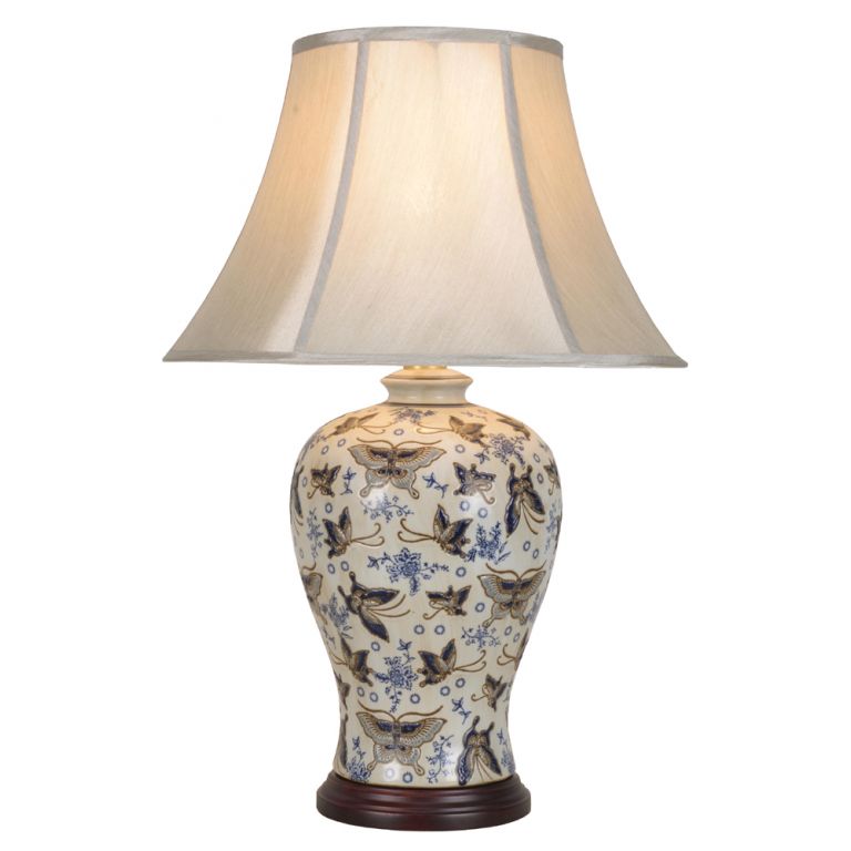 Ivory Butterfly Lamp