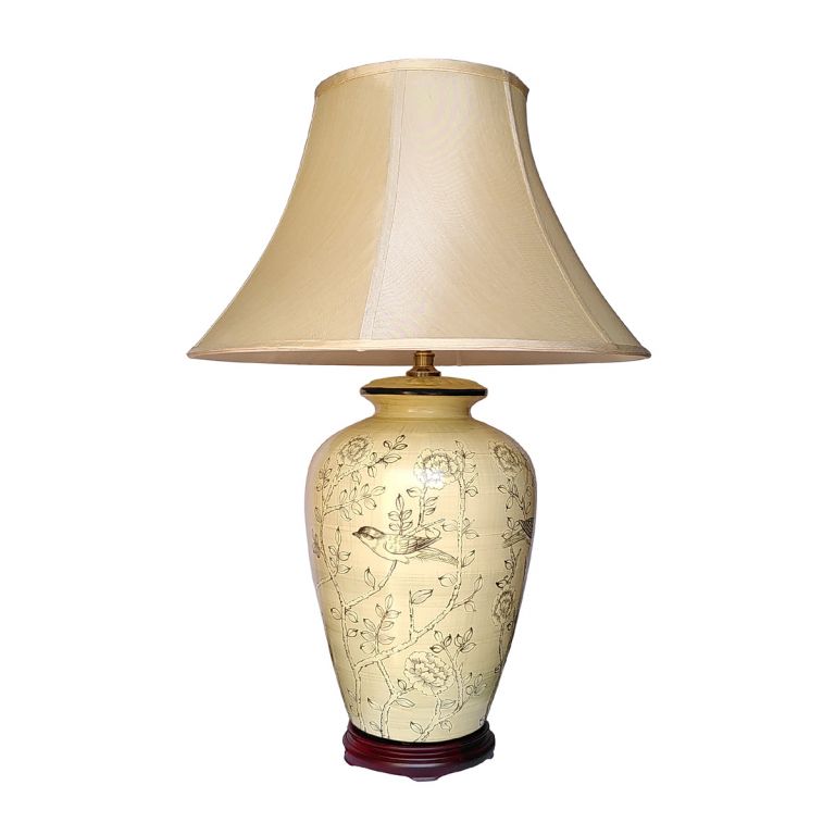 Birds and Flowers Lamp